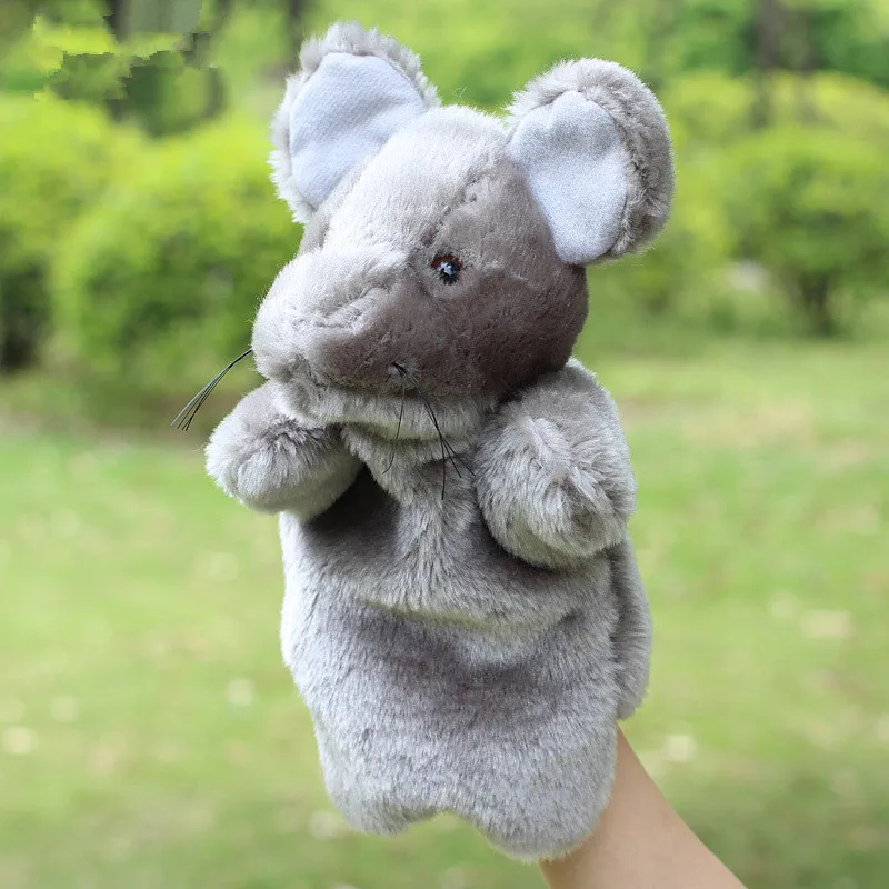 Плюшевые Ручные куклы Кролик Панда Корова собака лягушка кукла Тигр Fantoche