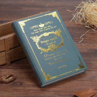 Retro green Европейский стиль, винтажный блокнот в твердом переплете, магические заклятия, дневник, блокнот, блокнот, журнал для путешествий, книга с подкладкой, А5 - Цвет: Retro green