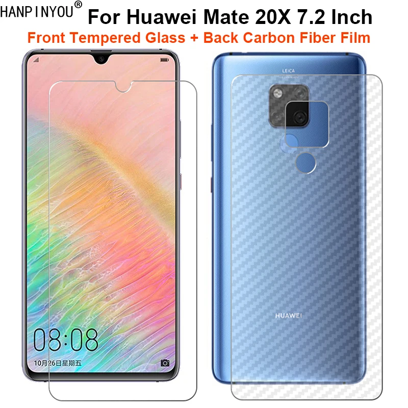 

Для Huawei Mate 20X7,2 "1 комплект = мягкая задняя пленка из углеродного волокна + ультратонкое закаленное стекло премиум-класса для переднего экрана