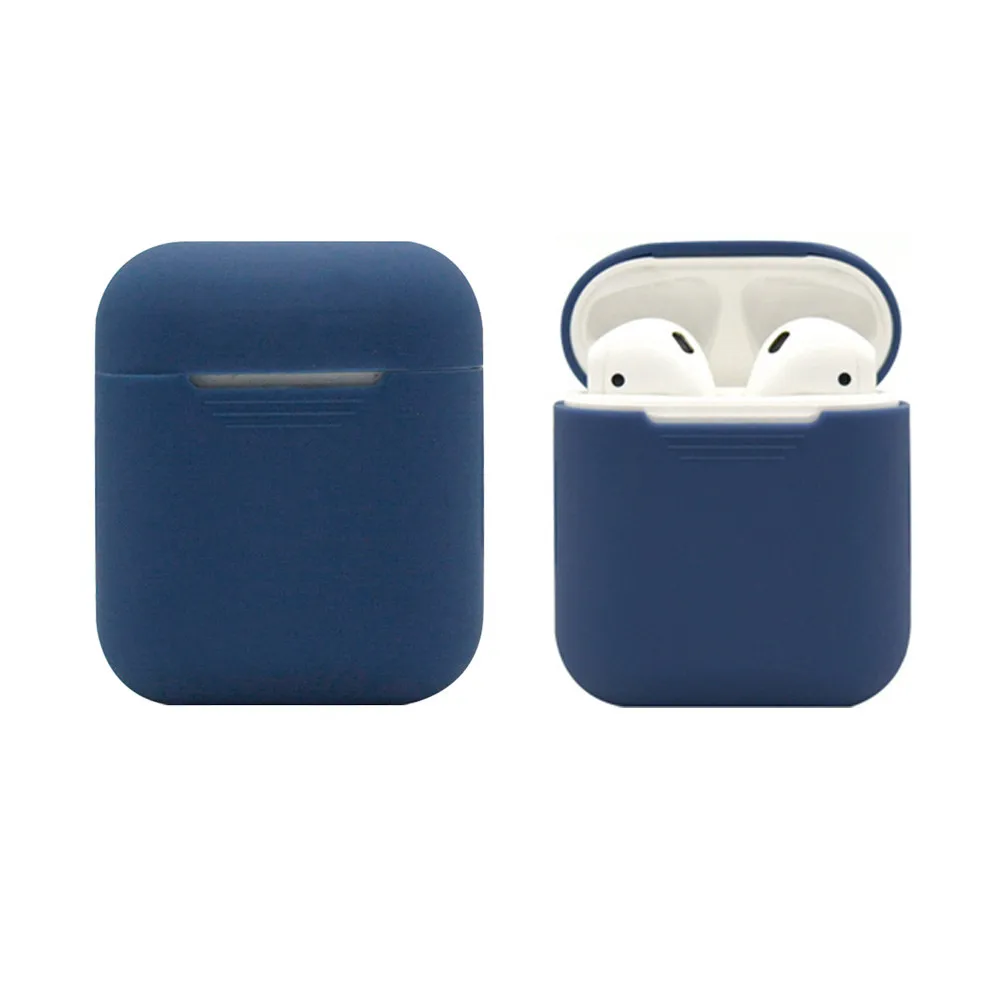 E Силиконовый чехол для AirPods, защитный чехол для Apple Airpod, чехол для зарядки, спортивные наушники, Прямая поставка - Цвет: E