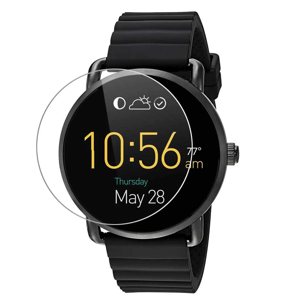 Закаленное Стекло защитный Плёнки для Fossil Q wander Модные Смарт часы Ultra Clear гвардии
