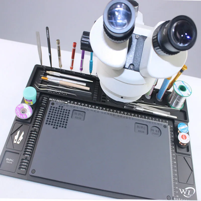 Многофункциональная подкладка из алюминиевого сплава для микроскопа