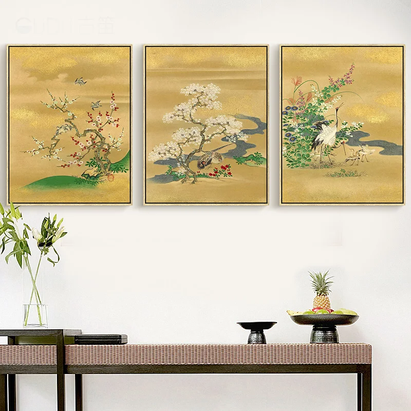 Цветок дерево холст картина небольшой путь простая Гусь фото зеленая трава