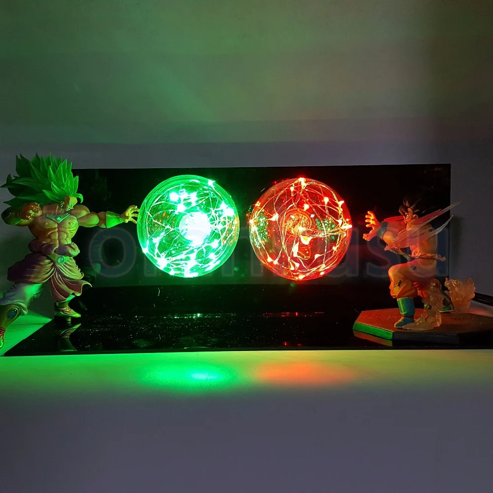 Dragon Ball Z действия Сон Гоку VS Broly борьба DIY Дисплей Комплект аниме Dragon Ball DBZ Супер Saiyan Goku broli модель куклы DIY167