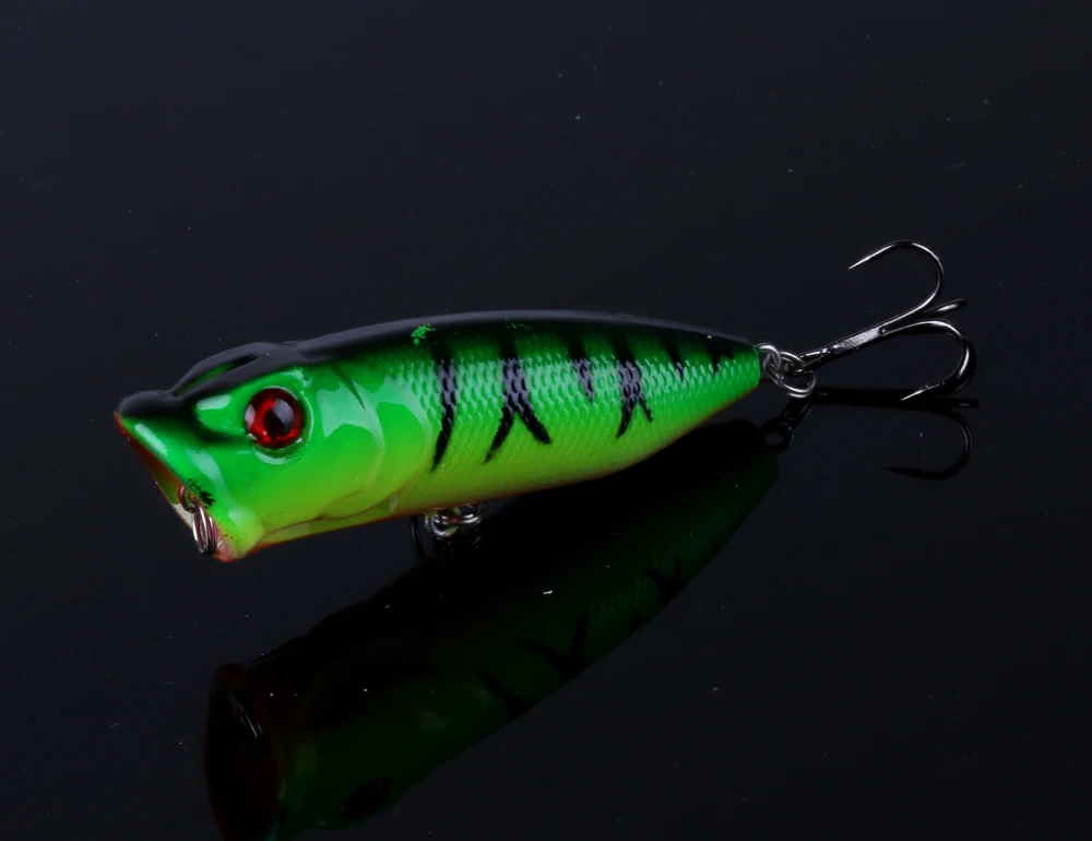 HENGJIA 5PCS Lure Set 3D Eyes Fishing Lures Minnow Bait Tackle Green Color | Спорт и развлечения