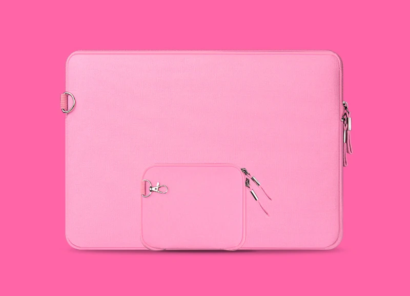 pink BinFul 11,6 13,3 15,4 дюймов Laptop Sleeve сумка Водонепроницаемый Тетрадь компьютер сумка чехол для MacBook Air Pro 11 12 13 15+ Мощность pack - Цвет: pink