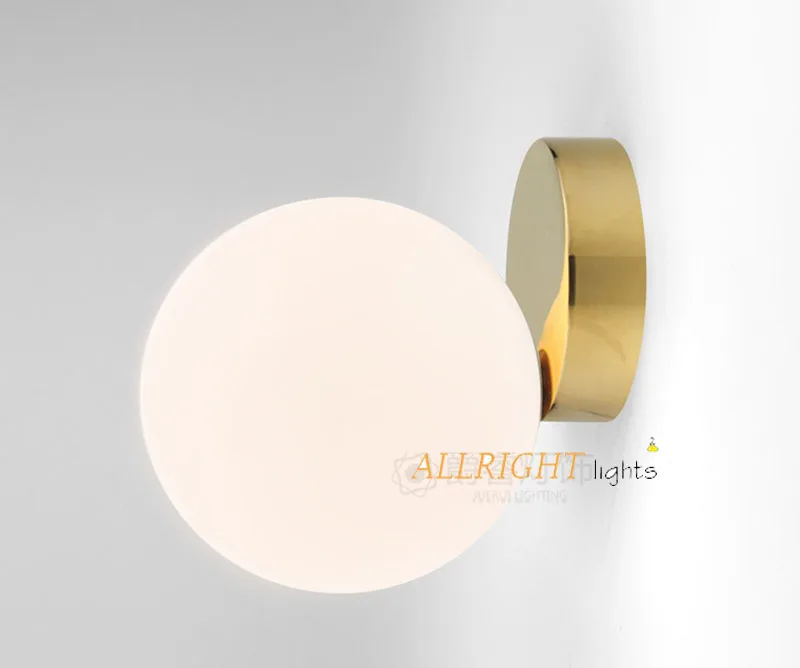 LED round glass indoor wall lamp For home interior lighting Living room decoration sconce | Лампы и освещение