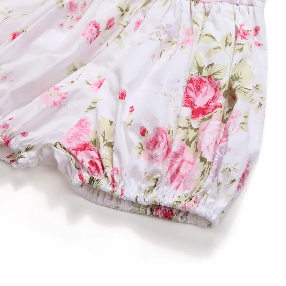 2018 Летний комбинезон для маленьких девочек повседневный короткий Детский с