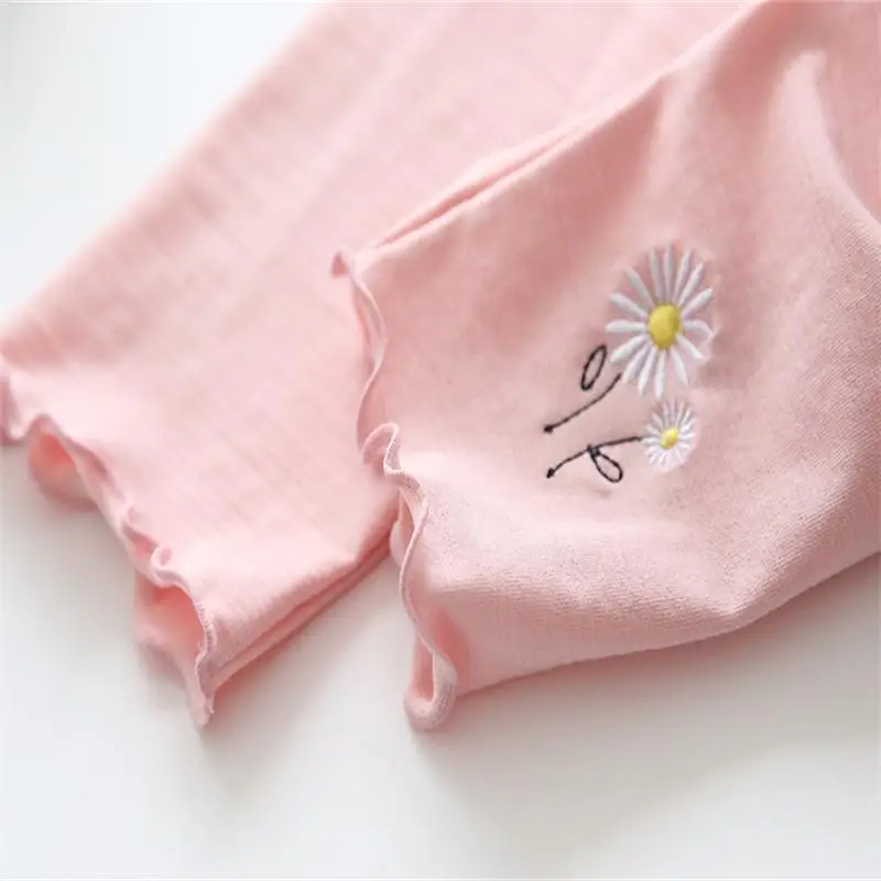 6 ярких цветов летние хлопковые детские короткие штаны леггинсы для девочек с