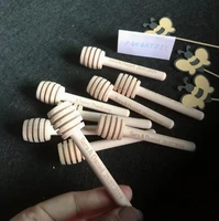 85pcslot 8cm or 10cm customize engraved wooden mini honey dipper wedding favor gifts personalized birthday wood honey stirrer