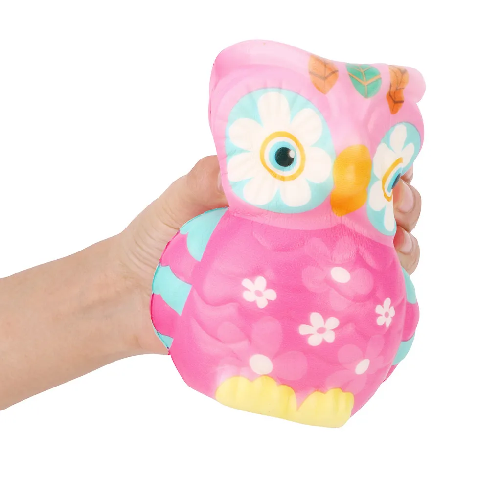 Squishy owl animal Squishy Unicorn Cake Stress Reliever Slime toys Scented Squeeze Slow Rising Phone Strap Toy Antistress Gift