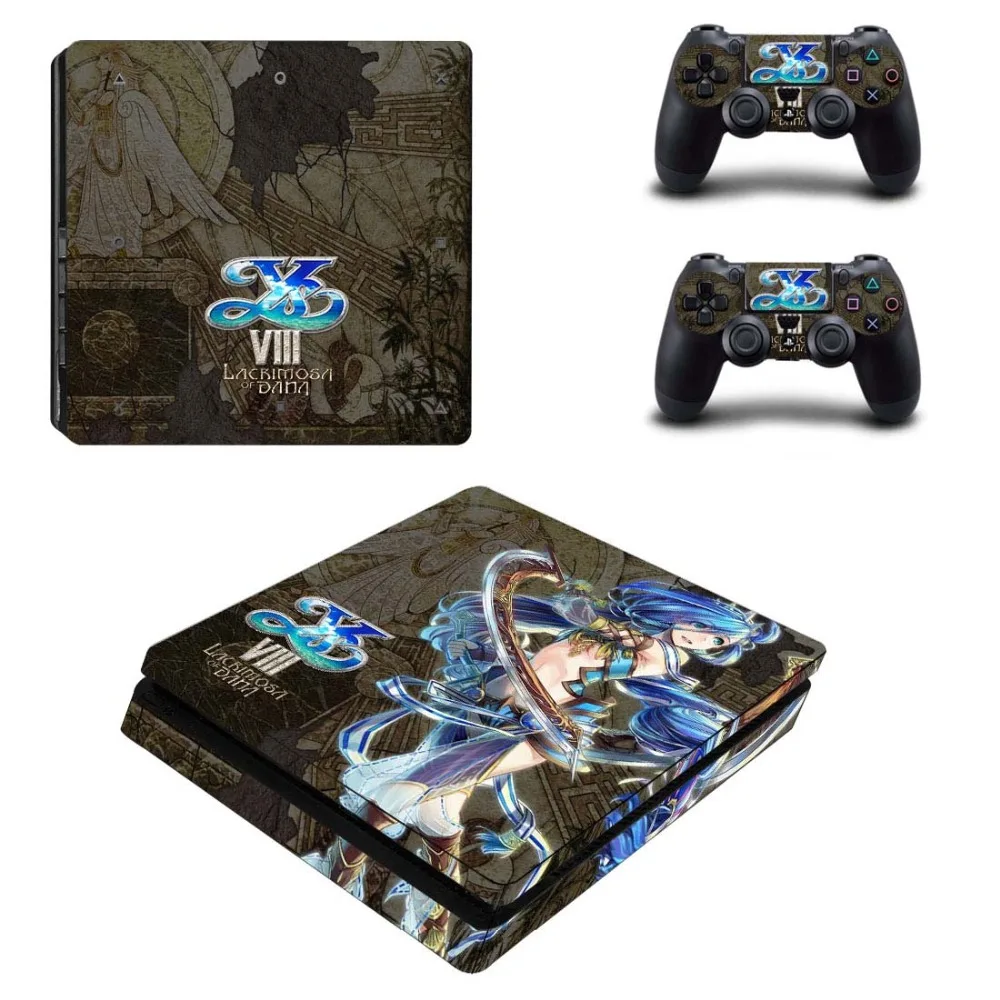 Виниловая наклейка Ys VIII Lacrimosa of Дана на обложку PS4 Slim для консоли PlayStation 4 и 2