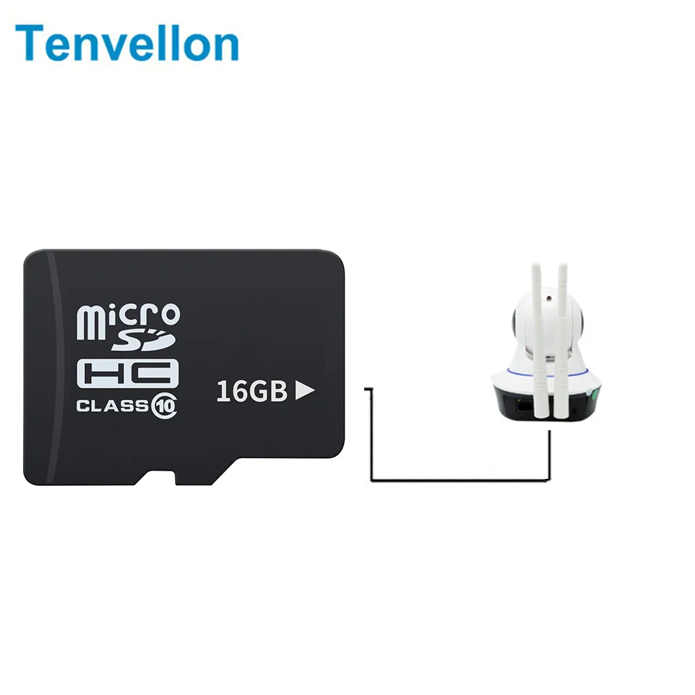 Tenvellon профессиональная C10 16 ГБ 32 Micro Sd карта для 720P 960P 1080P WiFi ip камеры локального