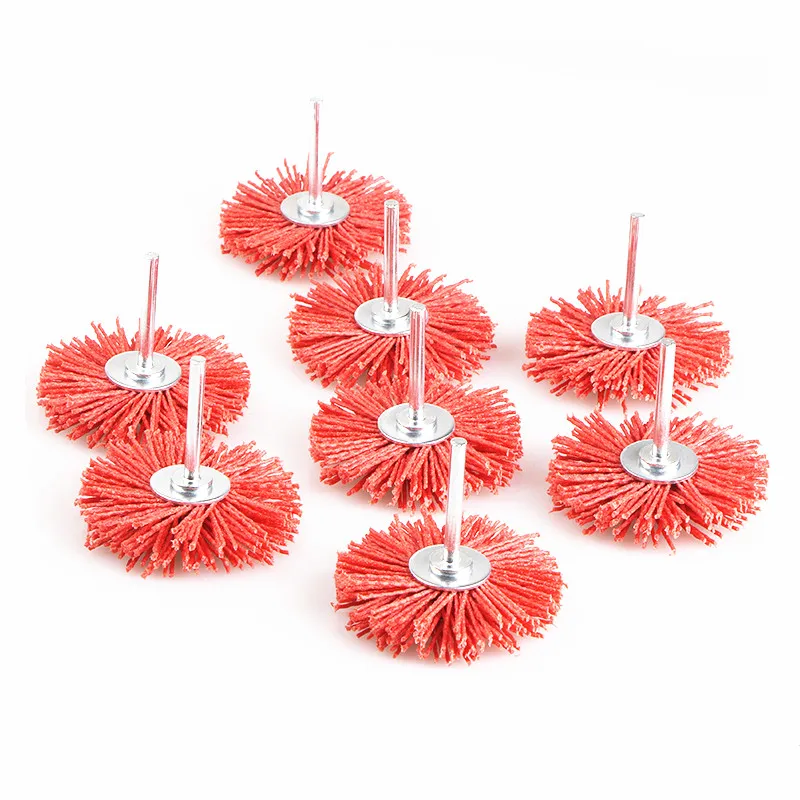 Красная абразивная шлифовальная щетка для работ по дереву долговечная машина