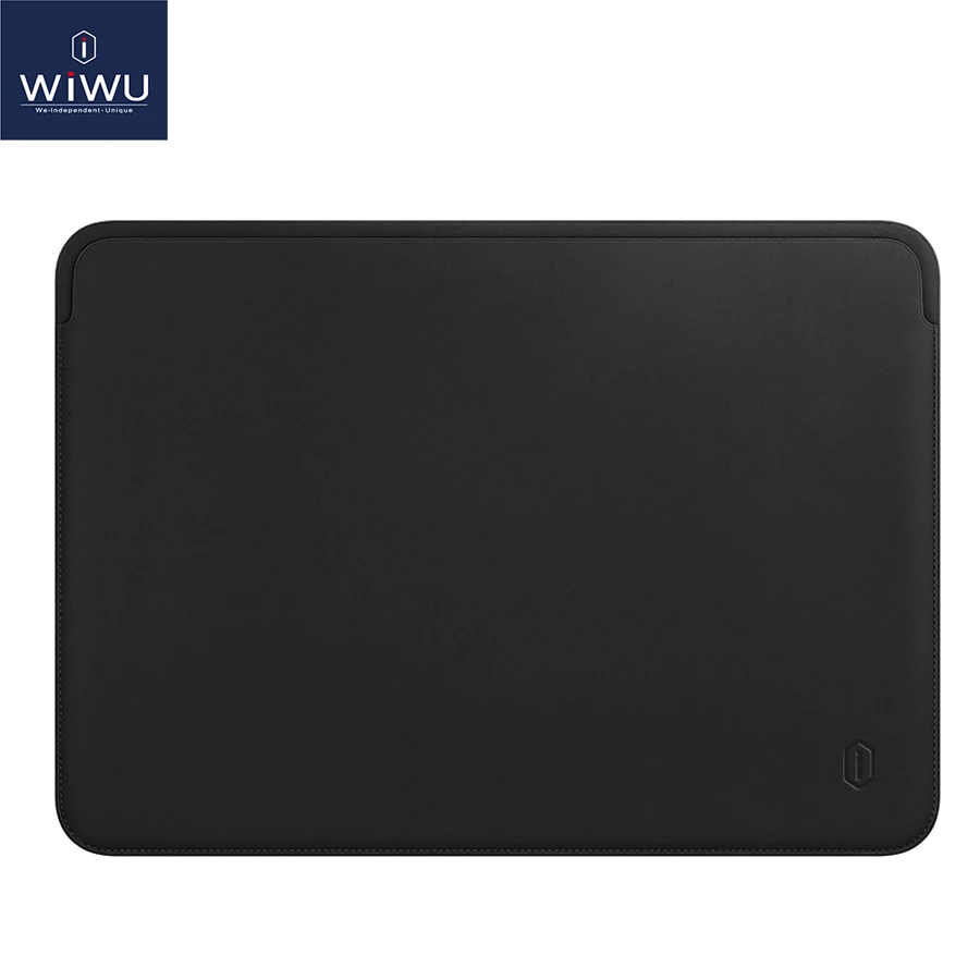 Черный WiWU чехол для ноутбука для MacBook Air 13 Чехол водостойкий из искусственной кожи чехол для ноутбука для MacBook Pro 13 ультратонкий для MacBook Pro - Цвет: Черный