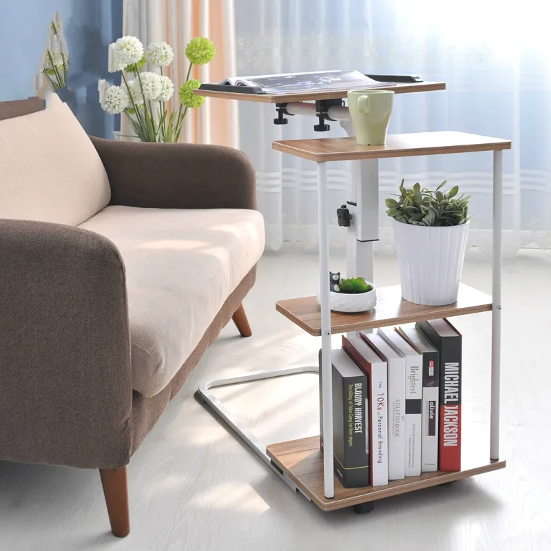 Простой подвижный компьютерный стол боковая стойка складной стол|movable computer