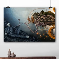alien prometheus wall art poster canvas prints for living room decor