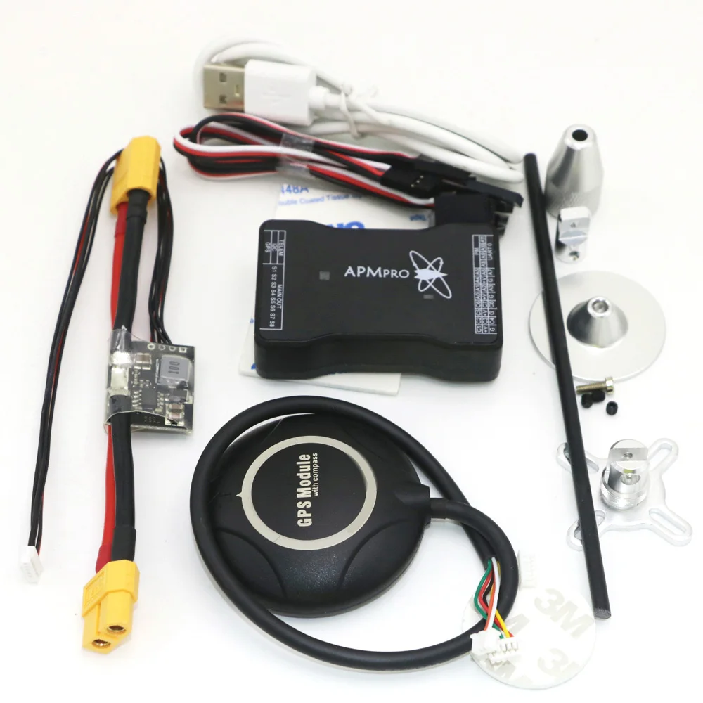 7 м gps модуль+ мини APM PRO плата контроллера полета+ модуль питания XT60 разъем для радиоуправляемого квадрокоптера вертолета самолета