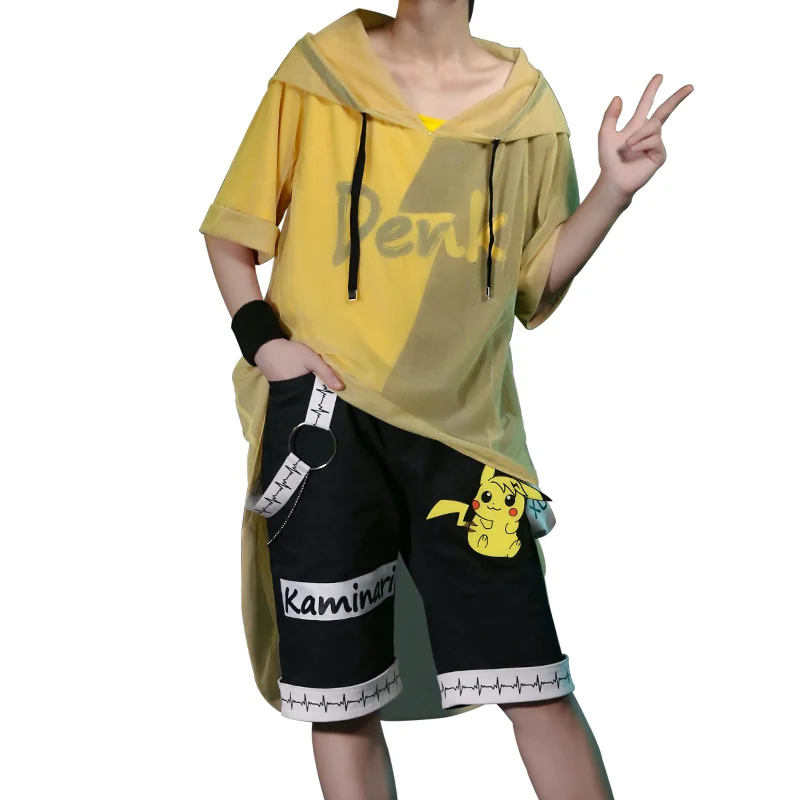 Новый карнавальный костюм My Hero Academy Kaminari Denki модный форма повседневная наряды в