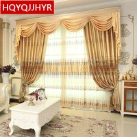 custom made european classic luxury embroidery curtains for living room hotel window curtain bedroom window curtain kitchen