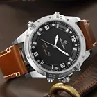 Часы GOLDENHOUR Мужские Цифровые, спортивные многофункциональные водонепроницаемые брендовые люксовые светодиодные с календарем и будильником, Двойное время