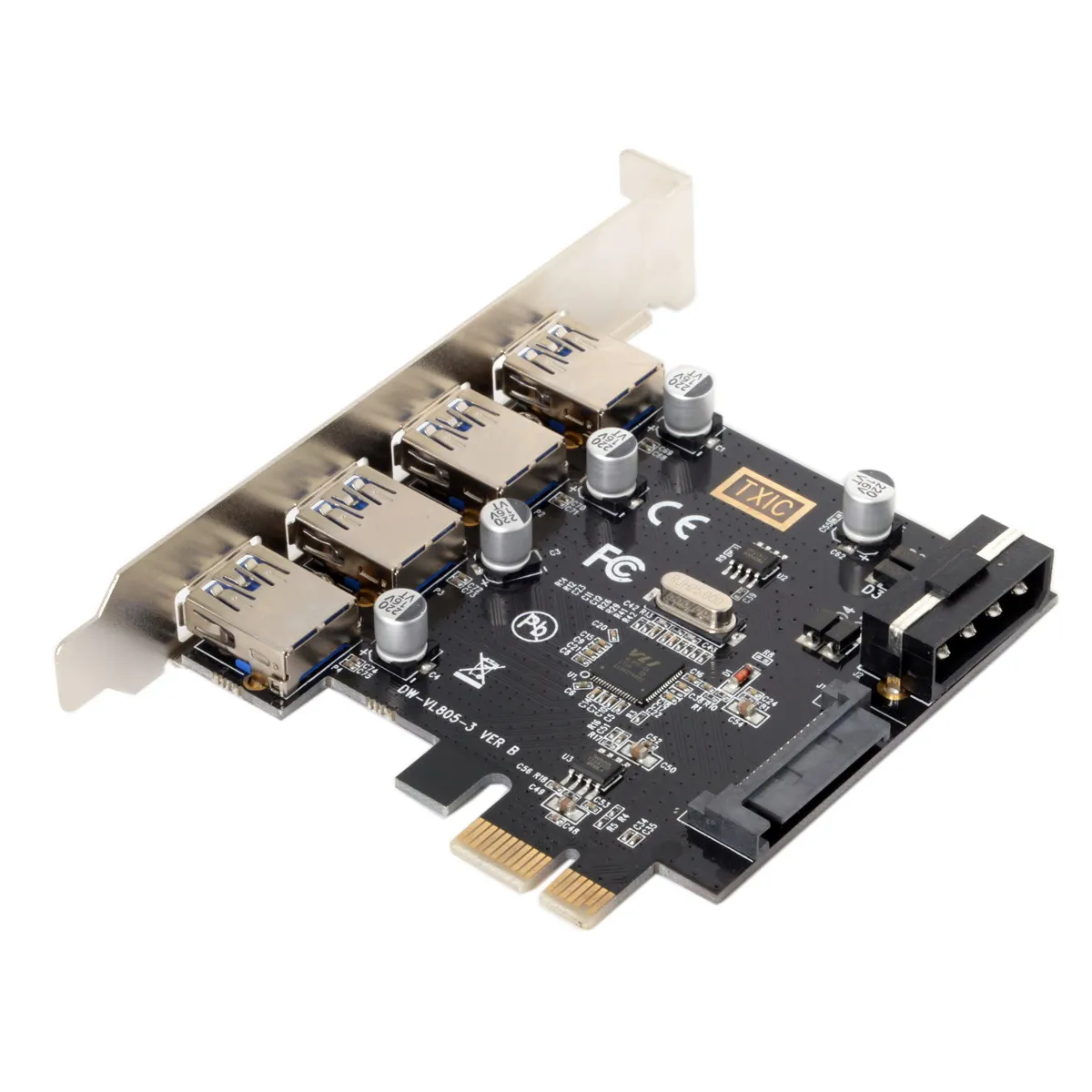 USB 3 0 HUB to4 порты PCI-E PCI Express карта расширения 5 Гбит/с для материнской платы |