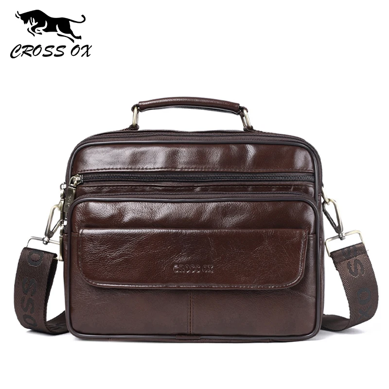 CROSS OX Новинка мужские Пояса из натуральной кожи клапаном сумка Винтаж Бизнес Satchels