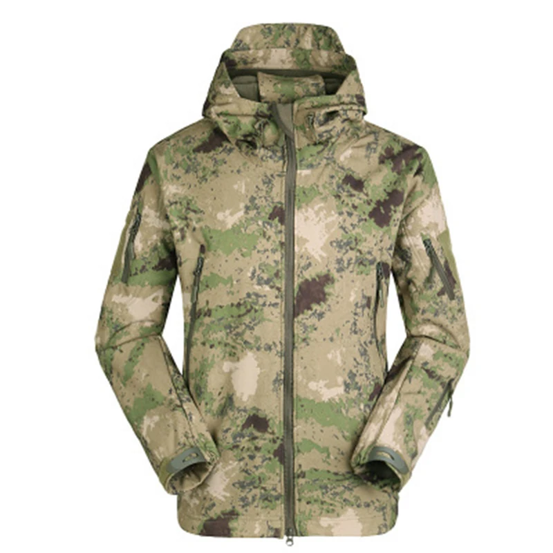

Hot Tactical Gear SoftShell TAD V 4.0 Military Camo Jackets for Men Outdoor Hunting Clothes Hiking Waterproof Windbreaker Coats