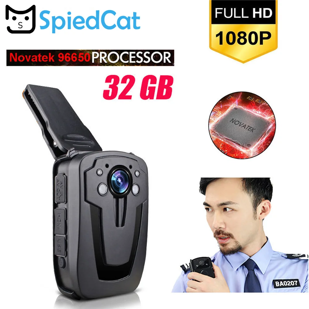 Full HD 1080 P D900 HD31 D Ambarella A7 32 ГБ полиции тела лацкане носить видео Камера Регистраторы