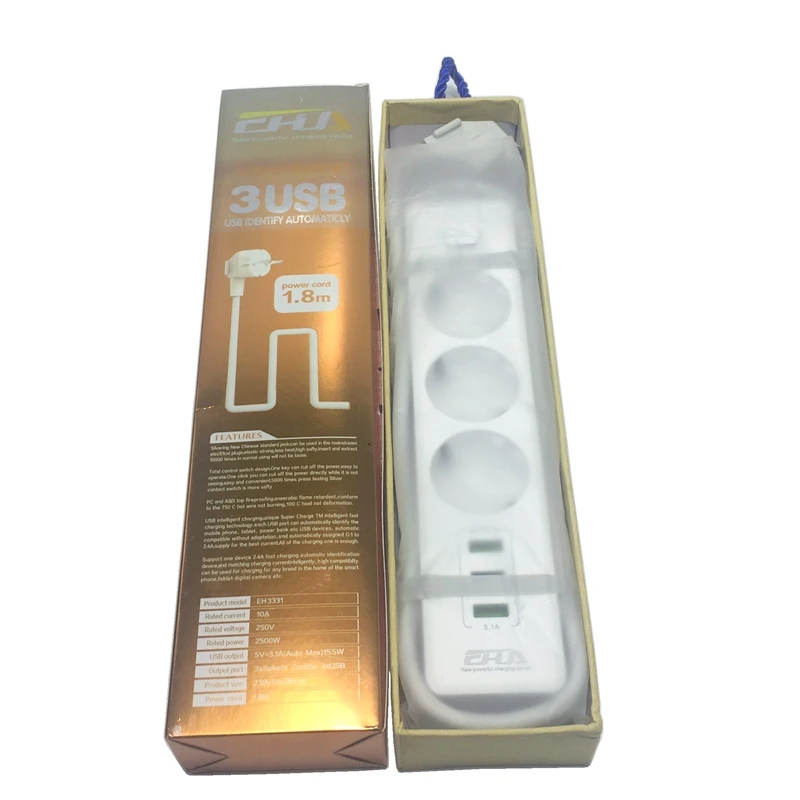 3 Европейская Сетевая розетка расширительные штепсельные розетки с портами