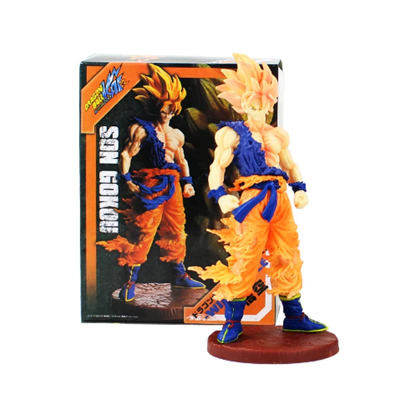 20 стилей Dragon Ball Z Супер Saiyan fe сын Goku vegeta воины прыгали 50th черный Scultures золотистым фигурка из ПВХ фигурка игрушки