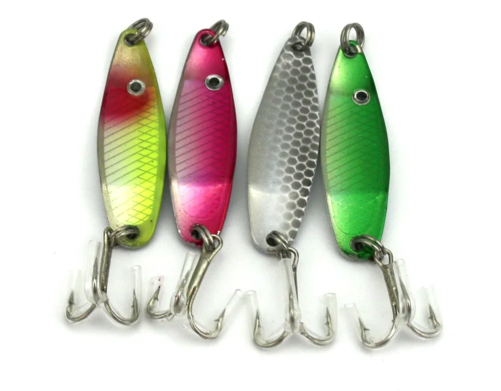 

Free Shipping 5Pcs/lot New Style Fishing Lure Hard Bait Sequins Spoon Hook Paillette Bait