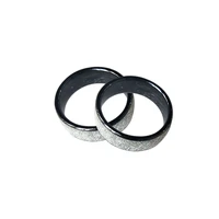 125khz or 13 56mhz rfid ceramics smart finger bright silver ring wear for men or women