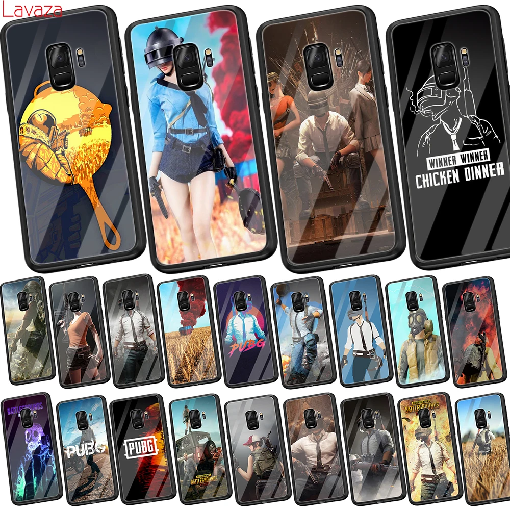 Lavaza Battlegrounds PUBG мягкий чехол из закаленного стекла для Samsung Galaxy S8 S9 S10 Plus Note 8 9 A30 A50