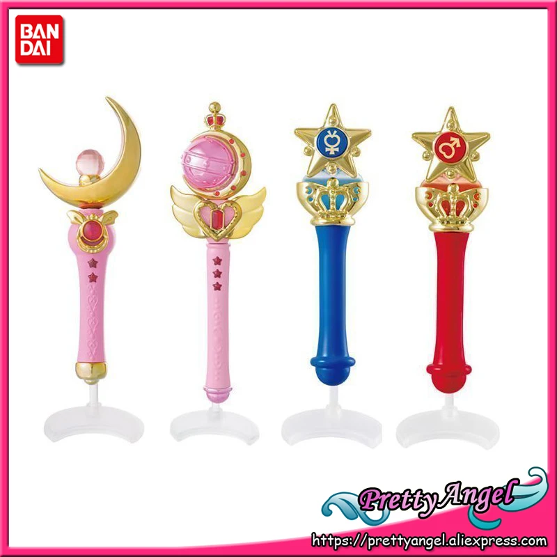 PrettyAngel-Подлинная Bandai Сейлор Мун Кристалл 20th юбилей гашапон волшебная палочка Сейлор Мун Шарм хеншин стержень и палка