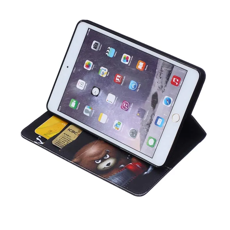 Чехол для Apple ipad Mini 3 Gen дизайнерские чехлы-книжки из искусственной кожи с рисунком