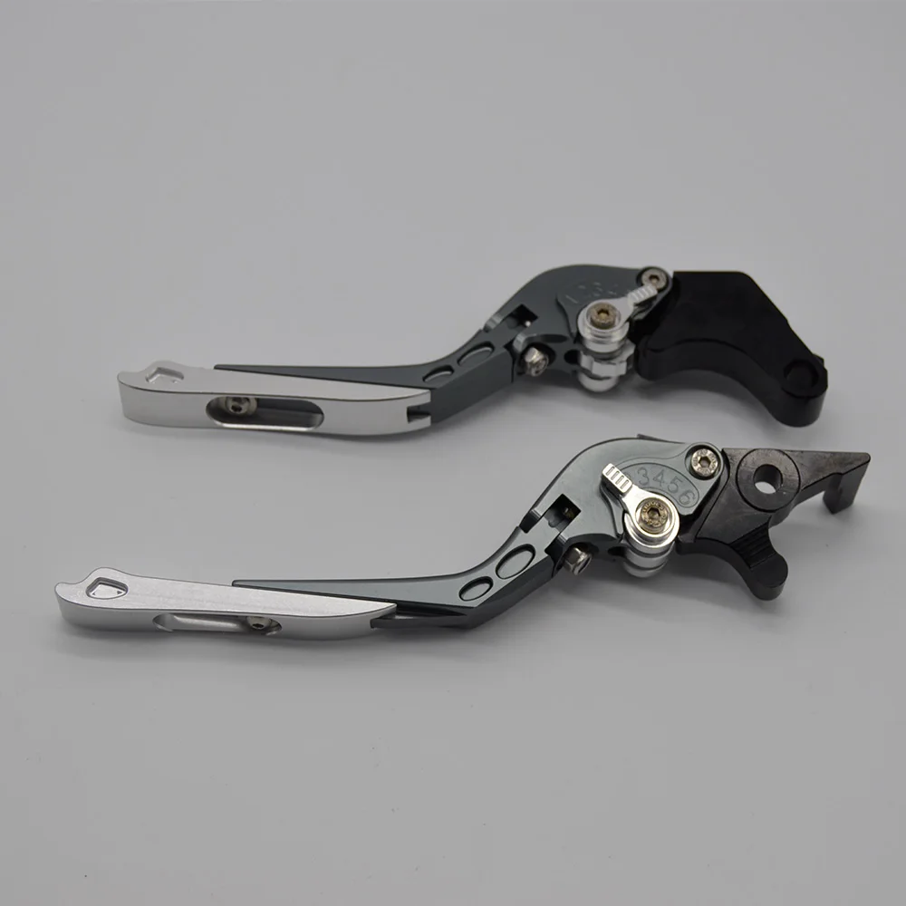 Gray-Silver ЧПУ складной и расширения сцепные рычаги для GILERA Runner 200 2003-2008 Runner 125 1997-2002 - Цвет: Gray-Silver