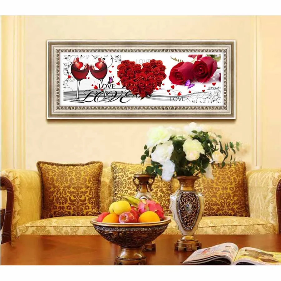 LaoJieYuan 5D алмазная картина love Rose DIY Алмазная вышивка|Алмазная мозаика и вышивка| |
