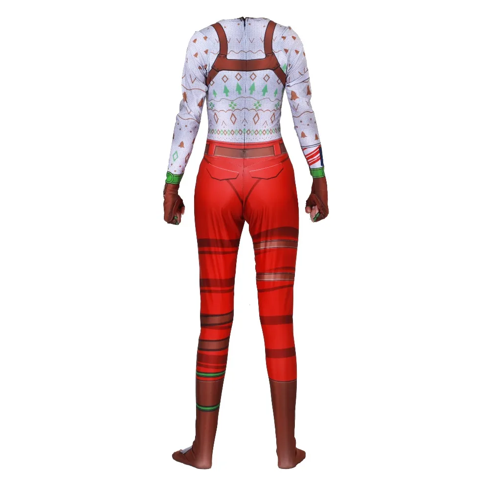 Костюмы для косплея на Хэллоуин день всех святых Epic Games красный NOSED RAIDER zentai