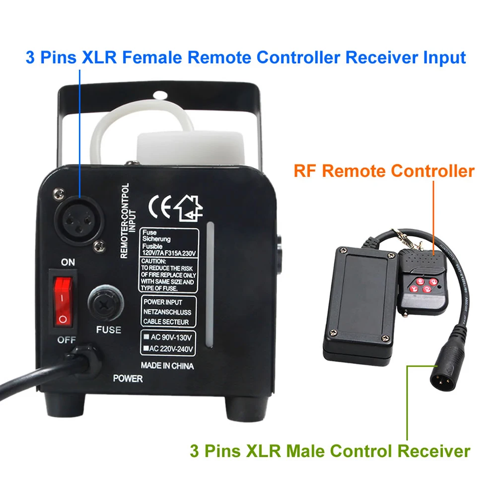 Portable Remote Controller Durable Wireless Accessories Lightweight RF Smoke Light Stage Equipment Receptor Plastic Easy Operate | Лампы и
