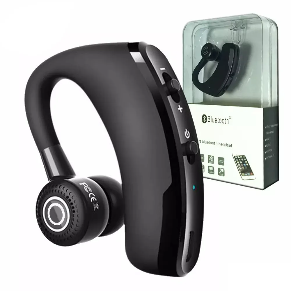 V9 Bluetooth Headset Upgrade Business Hanging Ear Wireless CSR Stereo Belt | Электроника