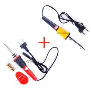 220 В-240 Вт 40 Вт Электрический паяльник + 220 В-240 В 40 Вт инструмент для пирографии дровяной Утюг с 5 наконечниками DIY инструмент для рукоделия