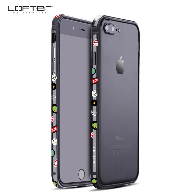 Lofter применяется к Apple 7plus мобильный телефон оболочка iPhone 7 металлическая граница Chao человек мультфильм анти-падение защита мобильного телефона