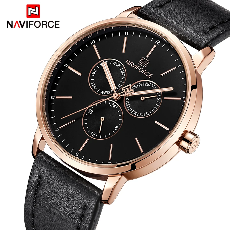 NAVIFORCE новые модные часы для мужчин s Топ Элитный бренд кварцевые Дата Бизнес