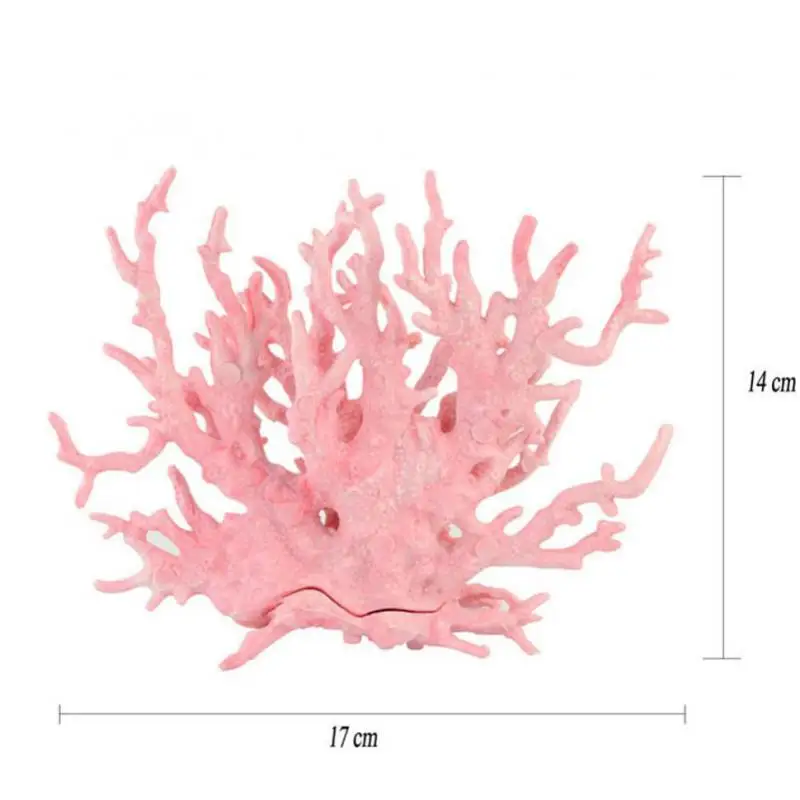 Artificial Coral Aquarium Ornament Fish Tank Plant Decoration Lanscaping Decor 14x17cm | Дом и сад