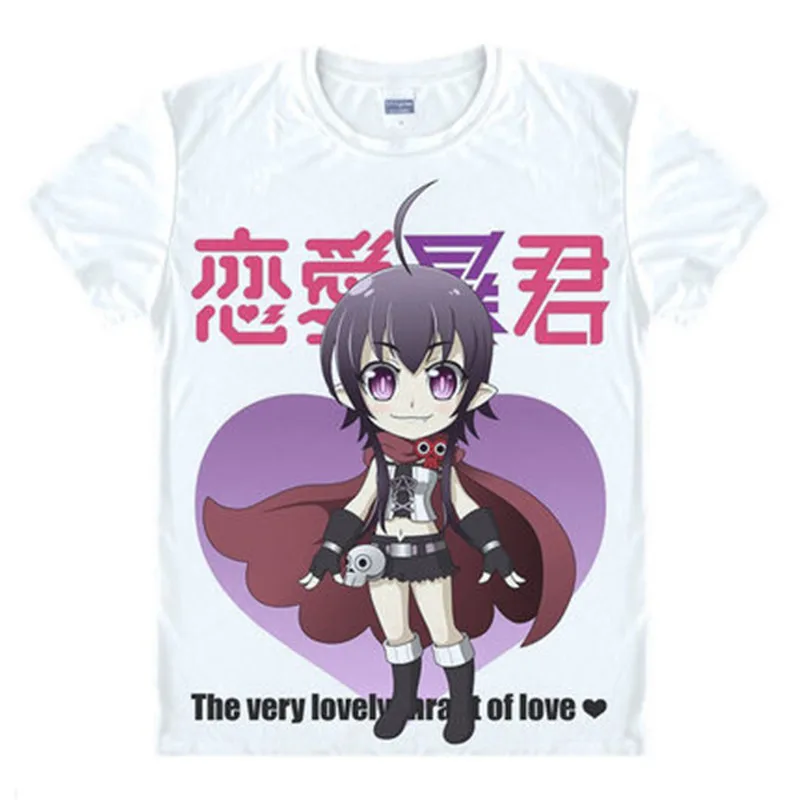 The Very Lovely Tyrant of Love T Shirt Angle Gree T-shirt Japanese Anime Cute Lovers Short Tee | Мужская одежда