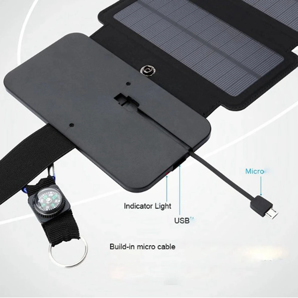 K03 Portable Solar Panels 10W Folding Fast Charger Mobile Power Bank USB Output Devices 5V 2A For Smartphones Outdoor Camping |