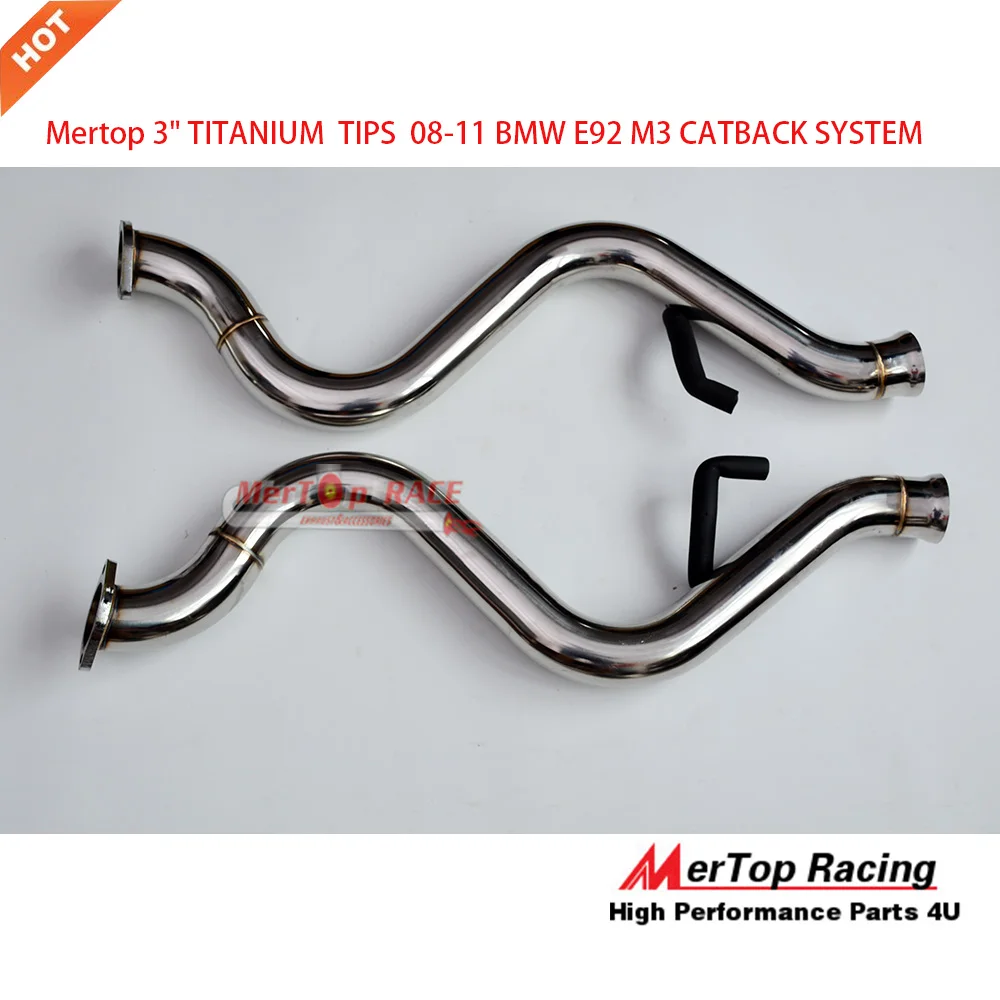 Выхлопная система MERTOP Racing 3 &quotE92 M3 глушитель с отожженным наконечником из титана