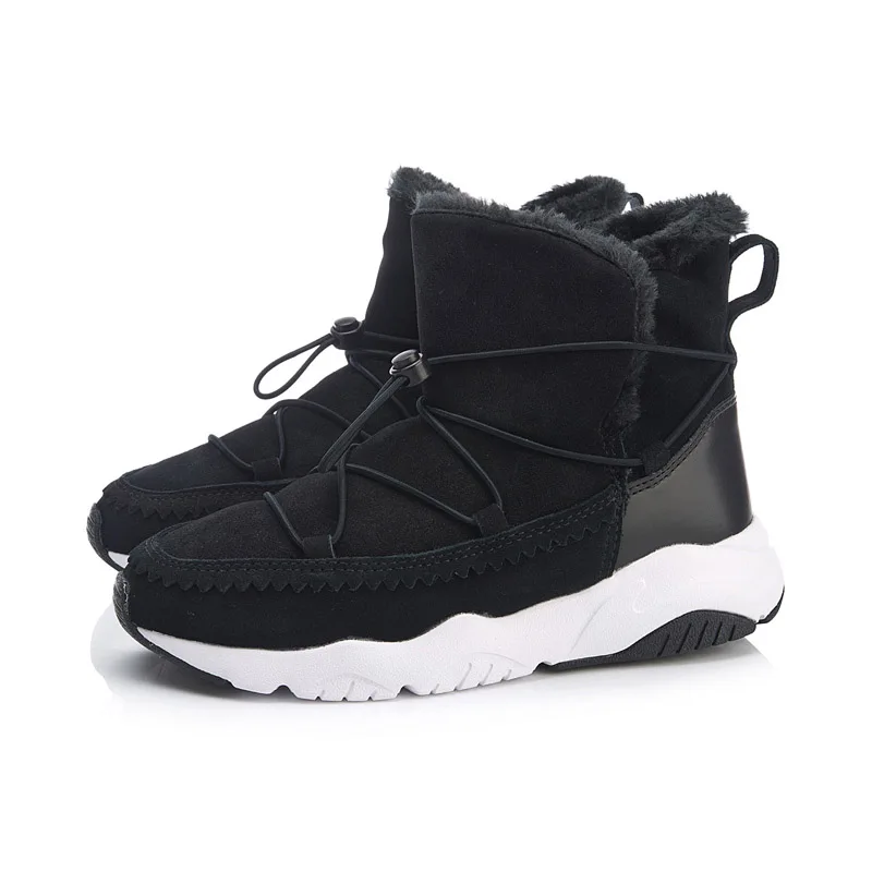 Li Ning/женские зимние ботинки теплые флисовые кроссовки классическая спортивная