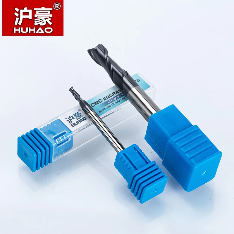 HUHAO 1PC 2 flutes Solid Carbide End Mill CNC Milling Cutter HRC45 R 1 3 4 5 6 8 10 14mm router bits for milling machine | Инструменты